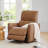 Santo Genuine Leather Swivel Power Recliner-107225110