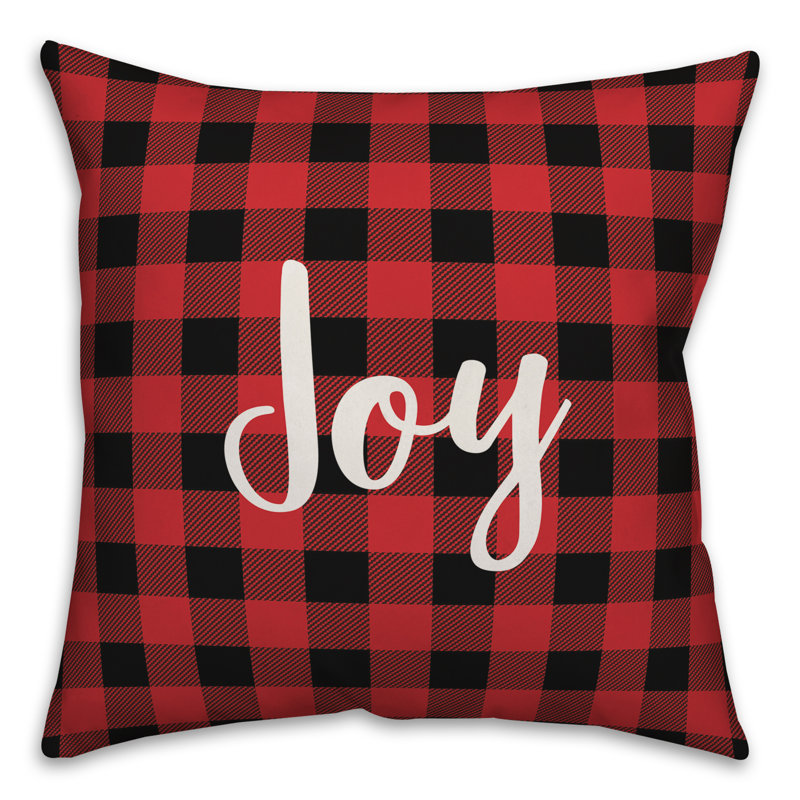 Plaid Throw Pillow, Throw Pillow