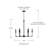 Clint 6 - Light Dimmable Empire Chandelier