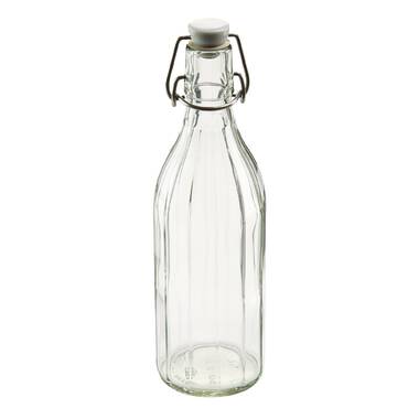 JoyJolt Reusable Glass Milk Bottle with Lid & Pourer - Set of 3 - 64 oz