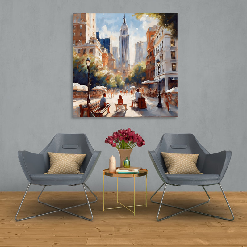 Urban Celebration, 42" H x 42" W