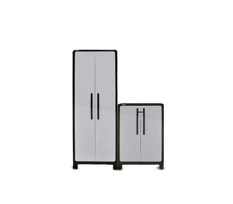 Shop Keter Storage Cabinet System 3pc Heavy Duty Resin Garage Cabinets at