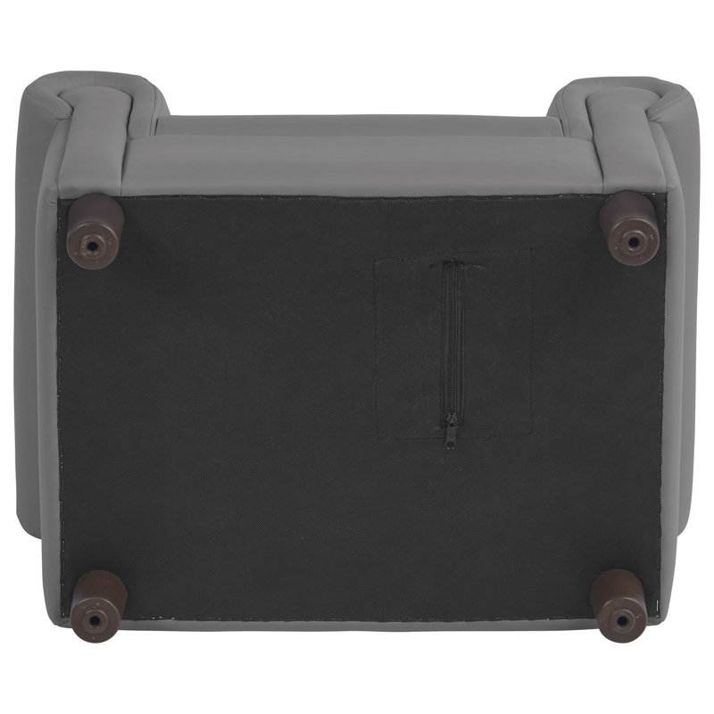 Little Lux Kids Club, 28" H x 28" W x 22" D, Gray
