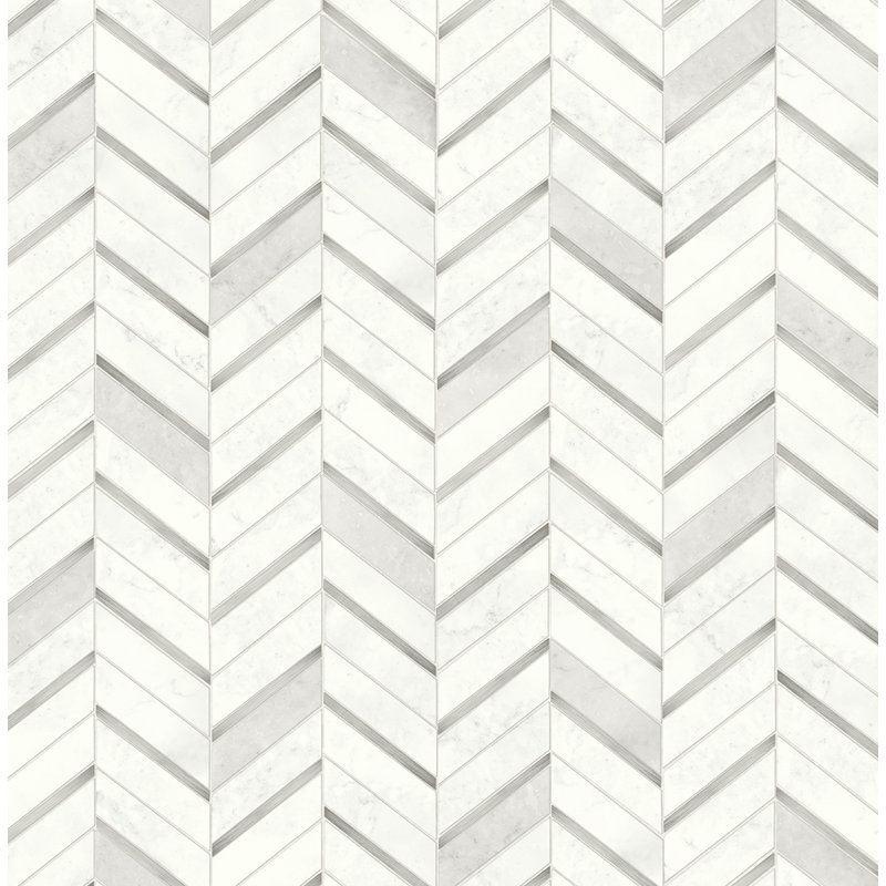 Rouleau de papier peint auto-adhésif L 18 pi x l 20,5 po Cachet, Argent, L 18 po x l 20,5 po