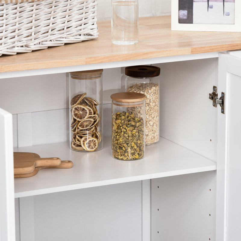 Mobile Kitchen Island with Drop Leaf, White