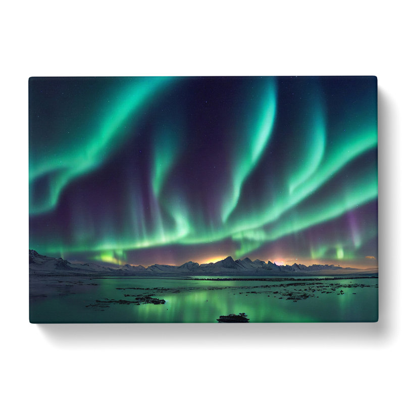 Carefree Northern Lights - Wrapped Canvas, 50cm H x 76cm W x 3cm D