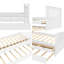 Lit plateforme simple avec tiroirs et lit gigogne, lit de jour avec 3 tiroirs de rangement et lit d'invité coulissant, aucun sommier nécessaire-1308946955