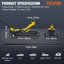 VEVOR Low Profile Floor Jack 2.5 Tonne Heavy Steel Single Piston Hydraulic Pump