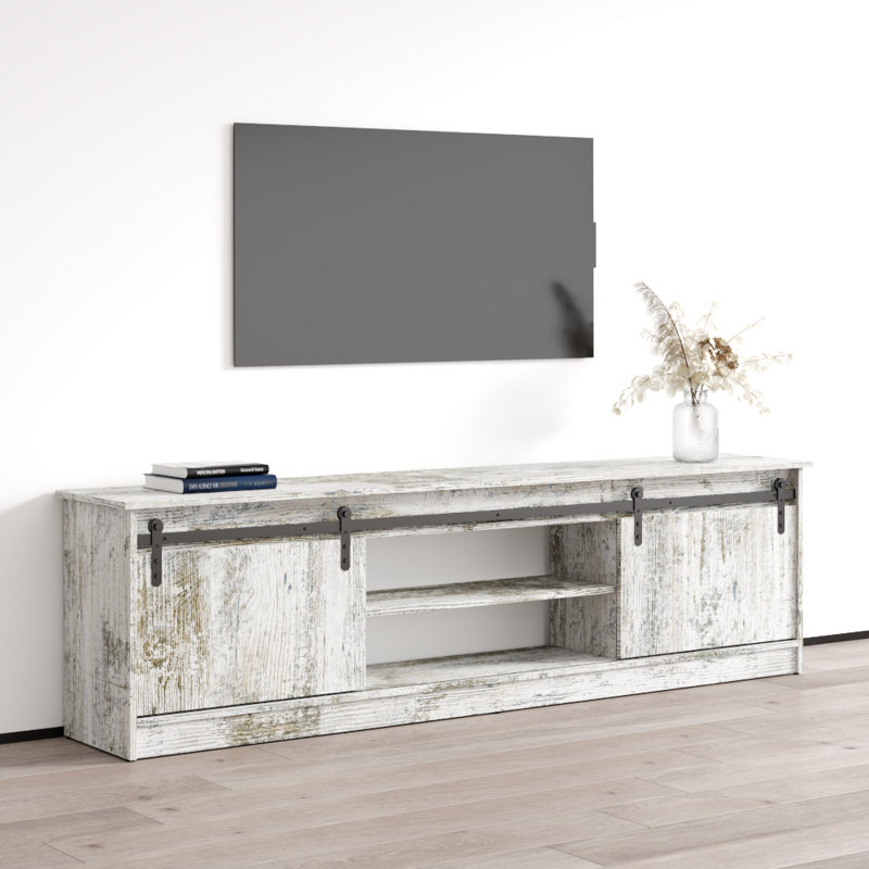 Grigsby 78.7'' W Storage Credenza, White Wash