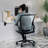 39.37" Wall-Mounted Folding Desk, Space-Saving Floating Workstation with Silent Hinges