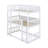 Kayda Twin Over Twin Over Twin Triple Rubber Wood Bunk Bed, With Ladders, Guardrails Detachable Bunk Bed-106307181