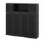 Lit escamotable double avec armoires de rangement