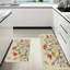 Tapis de cuisine beige à motif de libellules florales, ensemble de 2 tapis de chalet pour la cuisine et la salle à manger