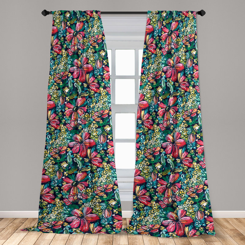 Semi Sheer Curtain Pair, 56" W x 95" L