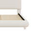 Lit plateforme tapissier de forme incurvée avec tissu épais-85018065