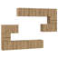 TV Cabinet Set 8 Pcs 80 X 30 X 30 Cm Engineered Wood-749958412
