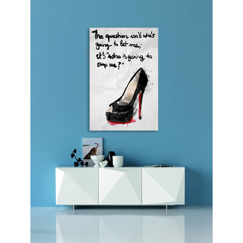 «Who's Going to Stop Me», impression sur toile, H 16 po x l 24 po, Toile tendue