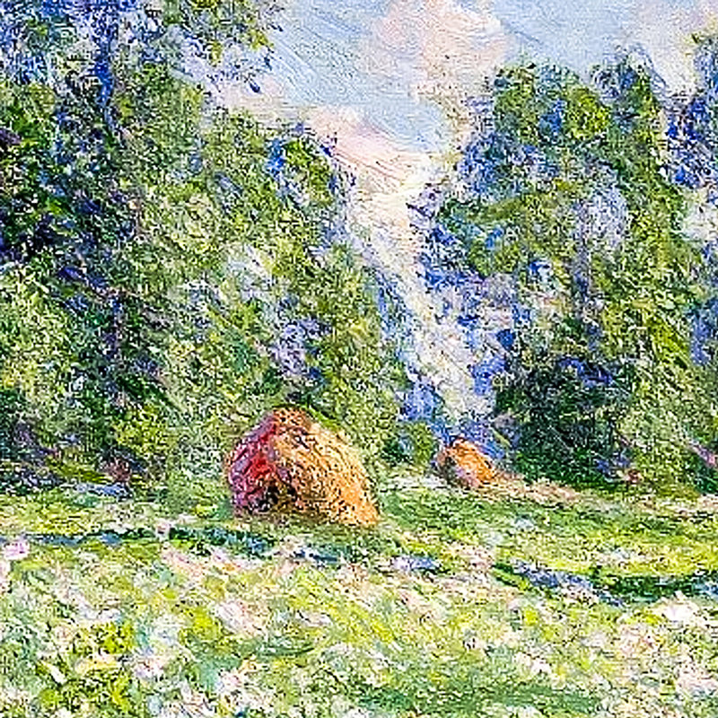 Effect of Spring, Giverny, 1890 Framed Print on Canvas, 29.25" H x 44.25" W