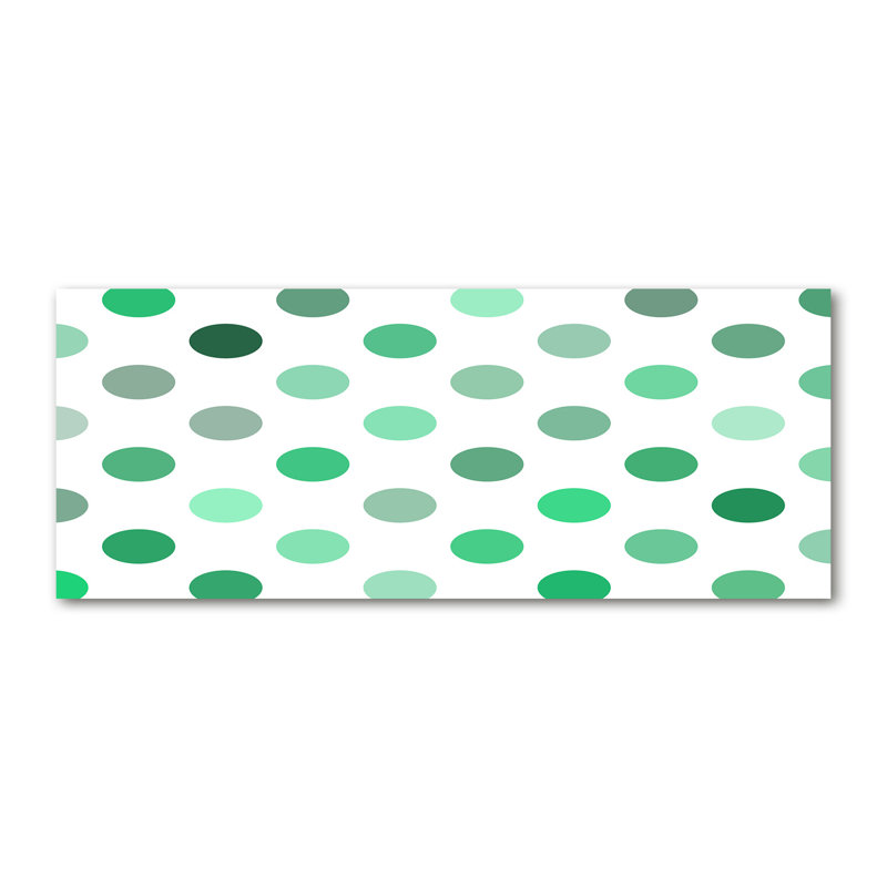 Green Dots - Wrapped Canvas Print