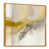 Toile avec cadre flottant or