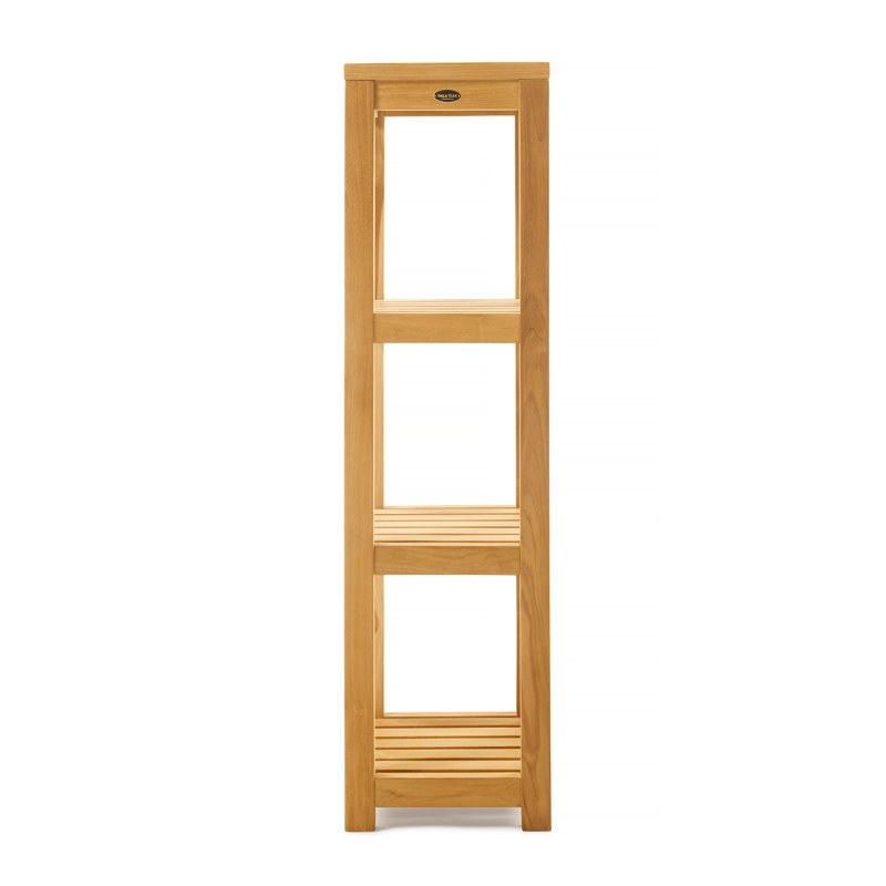 Chelsei Teak Freestanding Bathroom Shelves