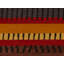 Striped Area Rug in Red/Black