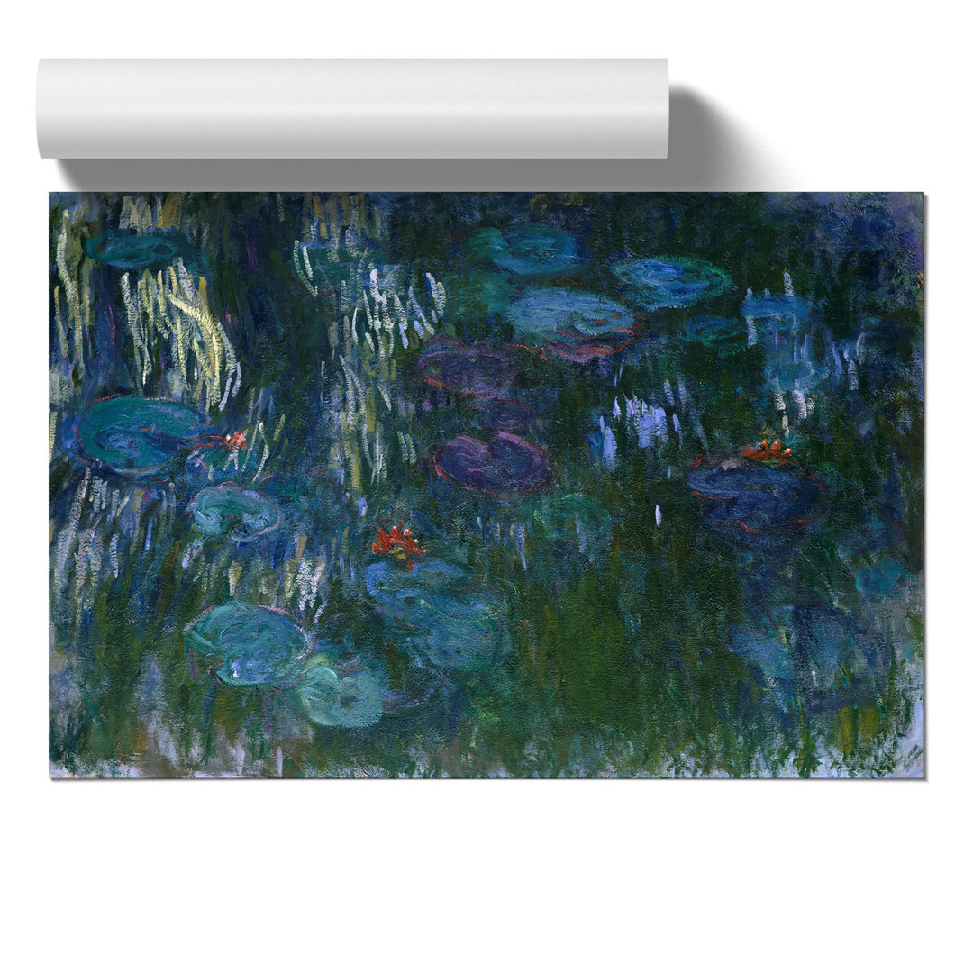 Water Lilies Lily Pond by Claude Monet - Frameless Print