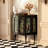 Modern Black Solid Wood Accent Cabinet-1705956459