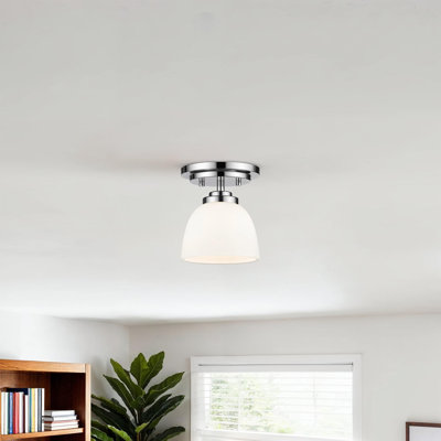 Cardiff Glass Semi Flush Mount