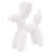Parker 8" White Ceramic Balloon Dog Sculpture