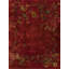 Hand Knotted Pile Red / Rust Wool Antique 1920s Rectangle Chinese Art Deco Rug
