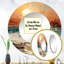 Bold Beach Sunset Scenery I - Coastal Sunset, grand miroir mural rond rouge, reproduction d'art en métal-99623919