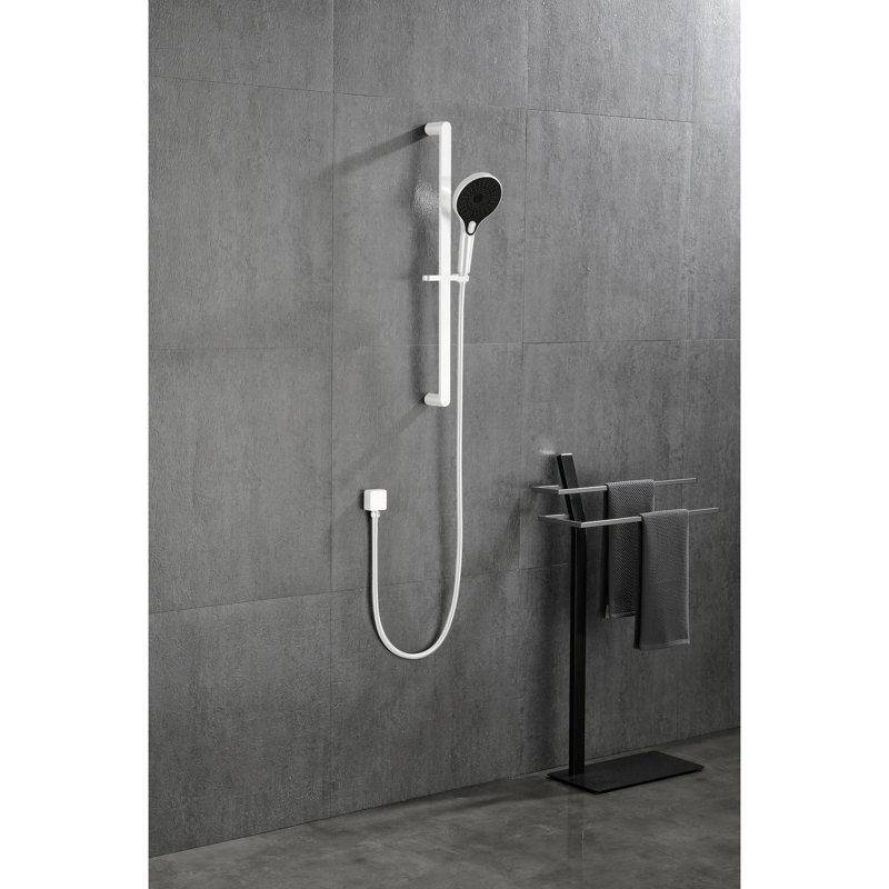Barre de douche en acier inoxydable avec douchette et boyau de 69 po - Fonction autonettoyante robuste conçue par l'utilisateur