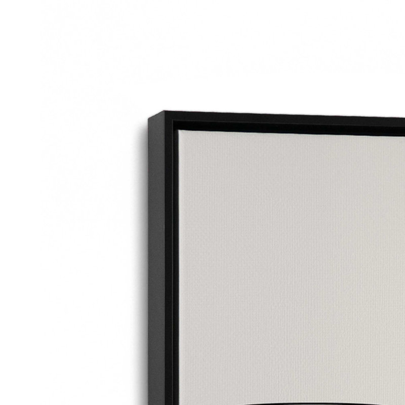 Modern Coffee Guide, reproduction sur toile dans un cadre, H 18,75 po x l 12,75 po, Noir satiné