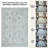 GLN Rugs Stain Resistant Machine Washable Area Rug-Vintage Persian Boho Distressed Aesthetic-Non-Slip Backing-Indoor Floor Home Decor for Bedroom Kitchen Living & Dining Room, Cream/Gray-747206816
