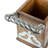 Heritage Collection Wood and Inlay Metal Flatware Caddy