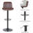 Adjustable Bar Stools, Swivel Counter Stools With Footrest (Set Of 2)-108803356