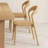 Burlywood Solid back side Chair(Set of 2)