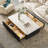 Beige Faux Marble Coffee Table-586260559