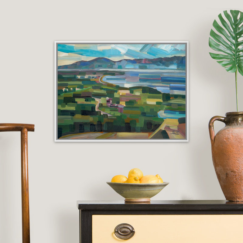 «View from Goose Park» par Brooke Borcherding, reproduction d'art sur toile, Cadre flottant noir