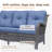 Shariden 5 - Person Patio Conversation Set with Cushions-736546324-679903894