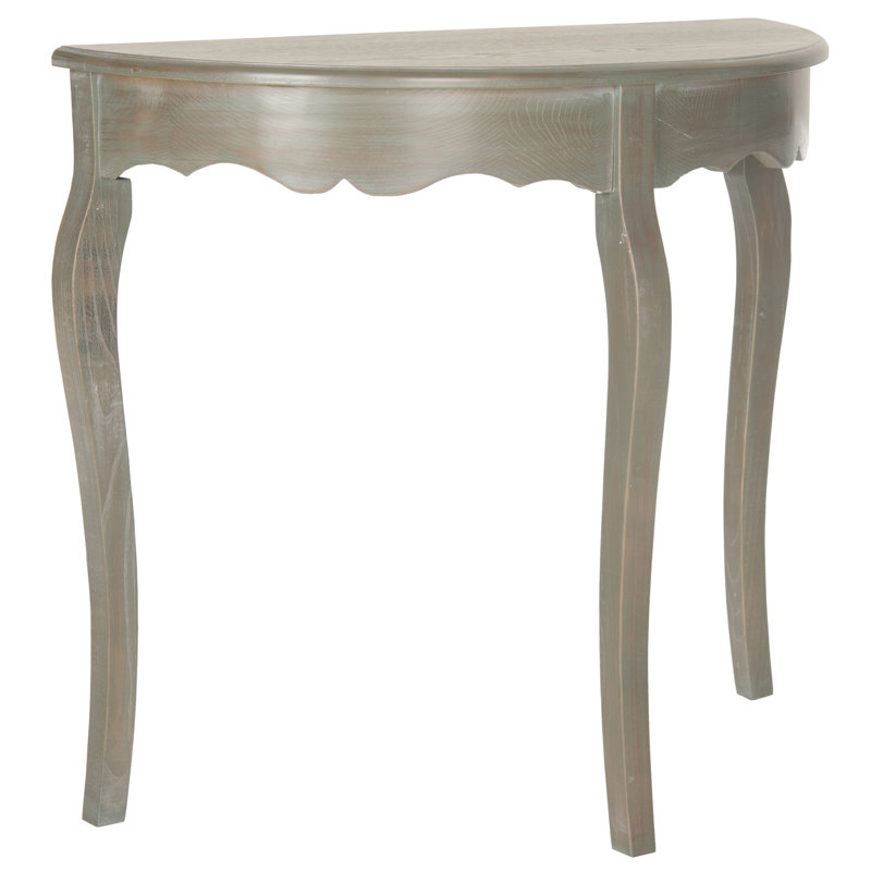 Evangelyne 33.9'' Solid Wood Console Table, French Gray