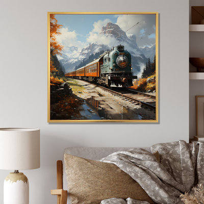 Wilczek Train Majestic Passage Pointillism III - reproduction