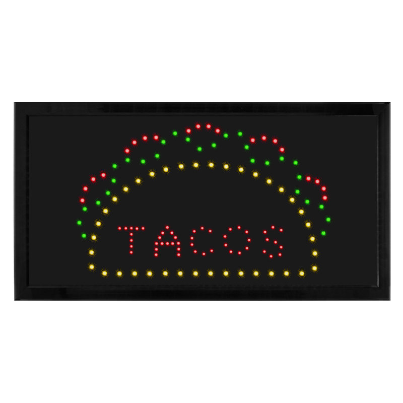 LED Rectangular Taco Sign