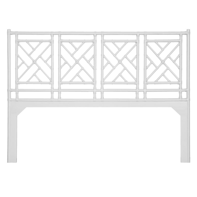 Chippendale Headboard, King, White