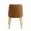 Chaise rembourrée de style Mid-Century avec pieds en bois, salle à manger, cuisine, chaises de salle à manger Restruarnt, assemblage minimal requis - crème, ensemble de 2