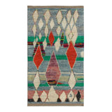 Moroccan Hand Knotted Silk Area Rug
