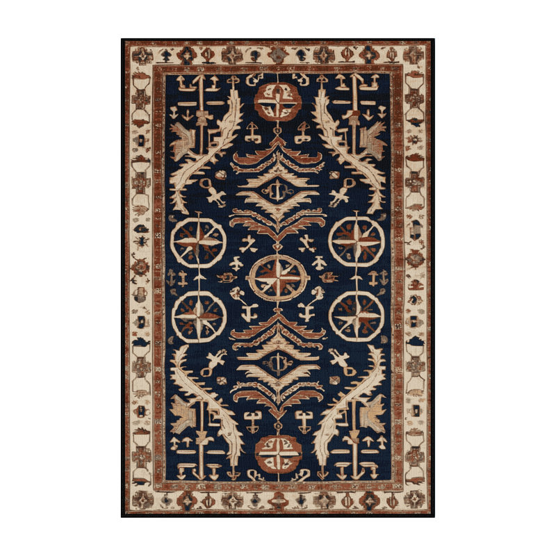 Tapis turc gris lavable à la machine, Rectangle 5 pi x 7 pi