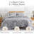 Pure Melody Microfiber Reversible Paisley Oversized Duvet Cover Set with shams-335106401-335106428
