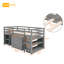 Lit mezzanine simple gris avec armoire et bureau portable, robuste et polyvalent-1790438255